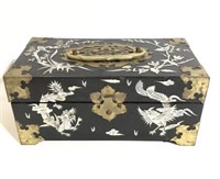 Asian Wooden Box w/ Mother of Pearl