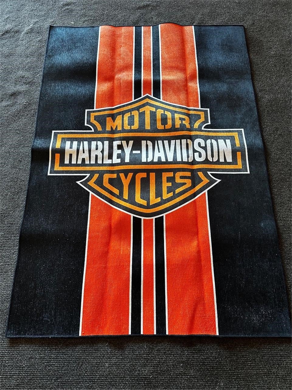 77 x 54” Harley Davidson Rug