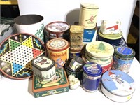 Lot of Vintage Tin Canisters Food Cookies