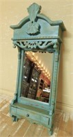 Renaissance Revival Painted Mirror with Drawer.