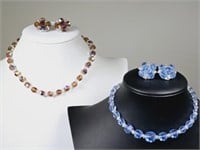 Vintage Necklace Sets: AB Laguna & Baby Blue