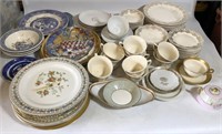 Lot of Vintage Plates Teacups 22k Gold Duane