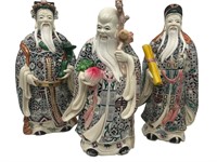 3 Chinese Wise Man Set Statues - Resin
