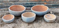 Earthenware Garden Planter Bowls.