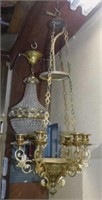 Gothic Revival Hanging Sanctuary Lamp.