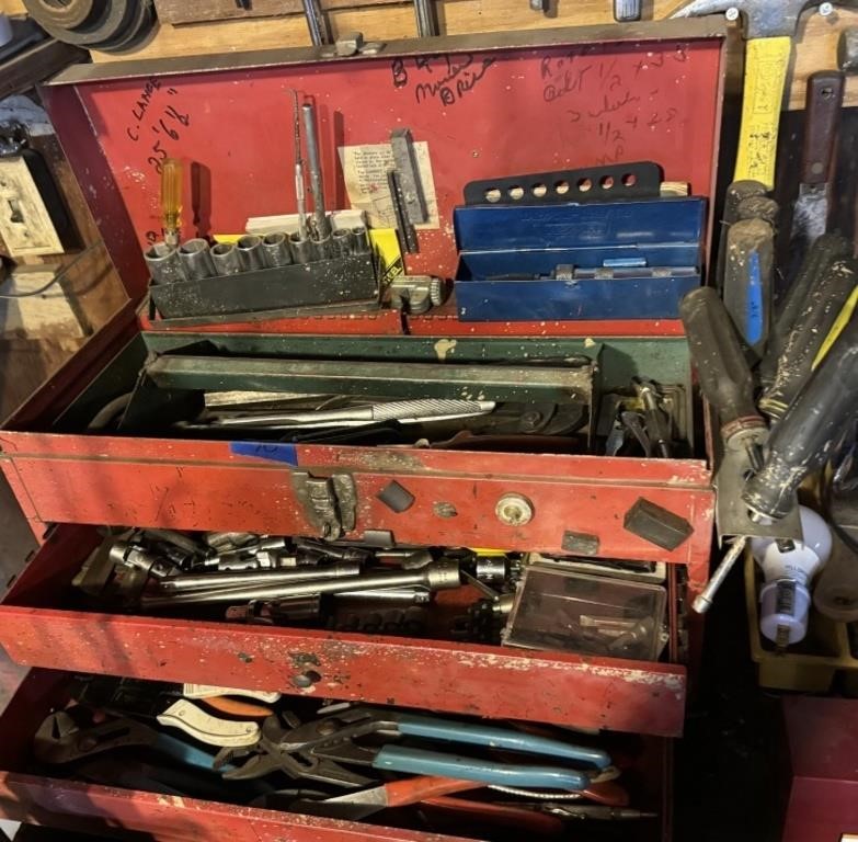 Craftsman Deep Sockets &  Toolbox full of tools