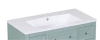 36" Single Bathroom Basin Sink, Vanity Top Only, 3