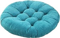 Floor Pillow Blue Cushion Round Seat Cushion