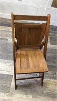 folding wooden chair