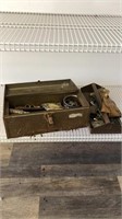 tool box with contents- rusted thru