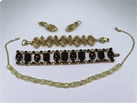Vintage Enamel, Rhinestone & Faux Pearl Jewelry