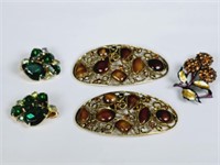 Vintage Rhinestone Jewelry: BSK, Garne, Musi
