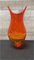 Large Murano Art Glass Vase 12" High X 5" Wide