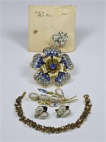 Vintage Costume Jewelry: Florenza, Weiss, Napier