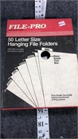 letter size hanging file folders