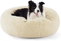 Bedsure Calming Dog Bed For Large Dogs - Donut