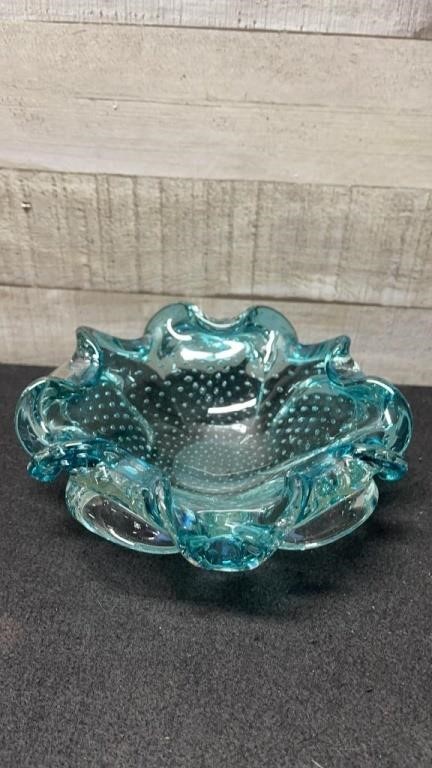 Murano Art Glass Bowl 7" Diameter