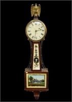American Waltham 8-Day Banjo Clock, AS IS.