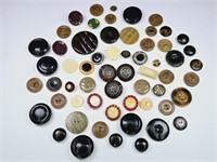 Vintage & Antique Celluloid Buttons: Tight Top