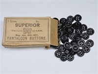 Antique Superior Pantaloon Buttons w/ Box