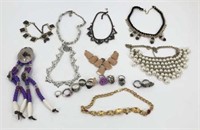 Lot of Vintage Necklaces & Rings