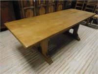 French Farmhouse Oak Trestle Table.