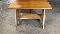 Hand Crafted Pine Stand/ Bench 25" Long X 18" High