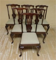 Queen Anne Style Mahogany Chairs.