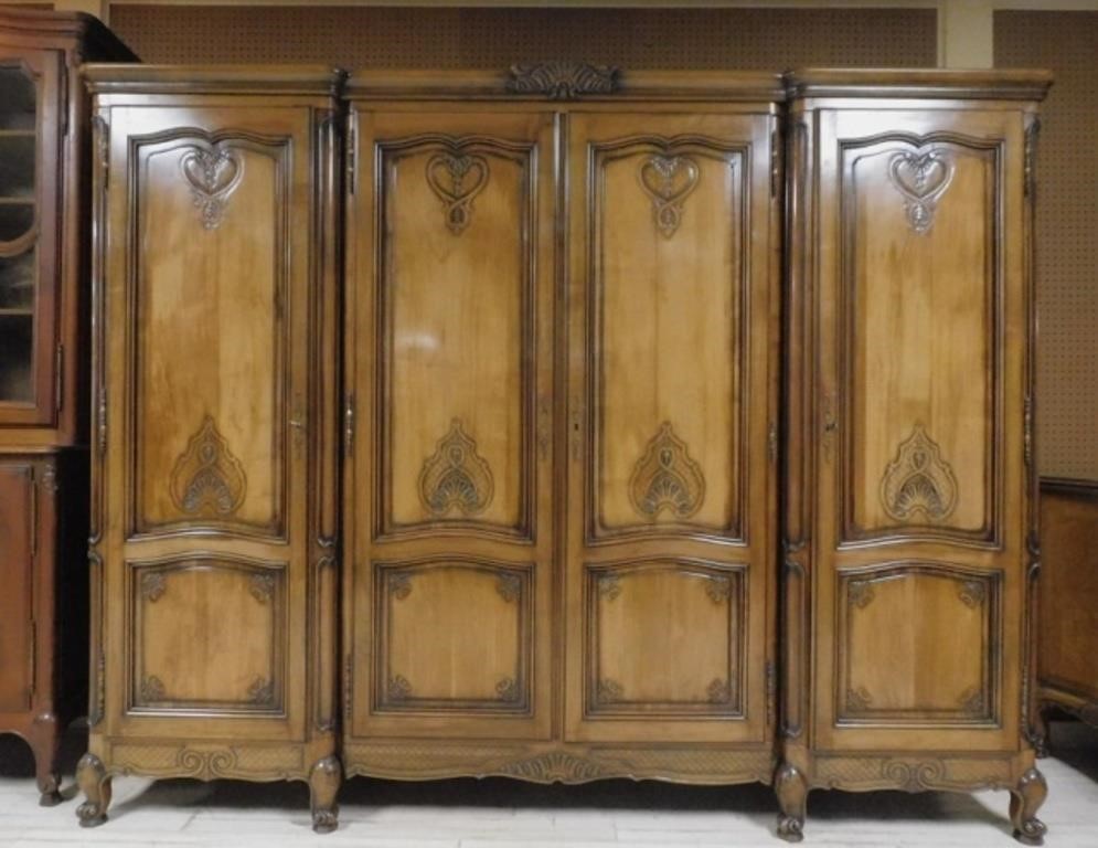 Chippendale Walnut Armoire.
