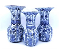 Blue Delft Vases.