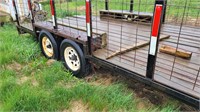 18’ Tandem axle bumper hitch trailer