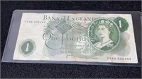 Queen Elizabeth II 1960'S-70's Bank Of England One