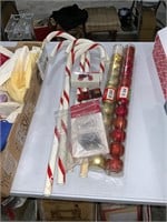 Christmas lot of Candy Canes and ornaments