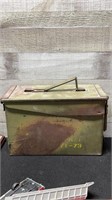 Vintage Metal Military Box 12" Long