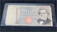 Italy Bank Of Italy 1969-1981  1000 Liri Paper Not