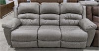 Cobble Reclining Sofa In Silver