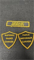2 National Parks Canada & 1 Naturalist Badge