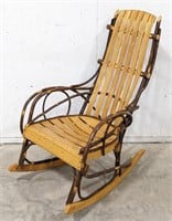 Rustic Branch Hickory Rocking Chair