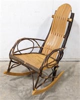 Rustic Branch Hickory Rocking Chair