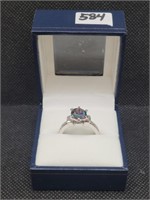 $130 size 7 silver tone ring