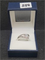 $90 size 7 silver tone ring