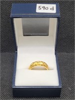 $140 size 7 gold tone movable ring