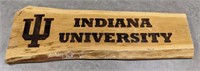 Indiana University Hoosiers Sign On Wood Slab
