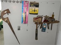 Lot of Misc. Hand Tools: Screwdrivers, Hand Saw,