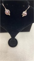 $90 purple stone earrings 925
