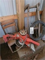 CHOPSAW PART, CABLE, BOX, CHAIR , SLED