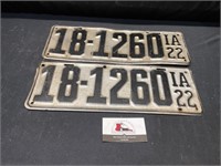 Vintage license plates