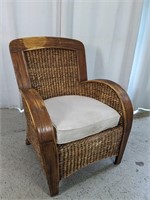 Rattan Chair w/ Cushion