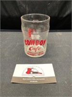 Cowboy Cafe, TX glass