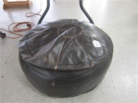 LEATHER FOOT STOOL